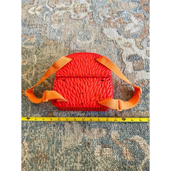 Sesame Street Elmo Face Backpack Lunch Box Bag Kids Orange Strap - Picture 5 of 6